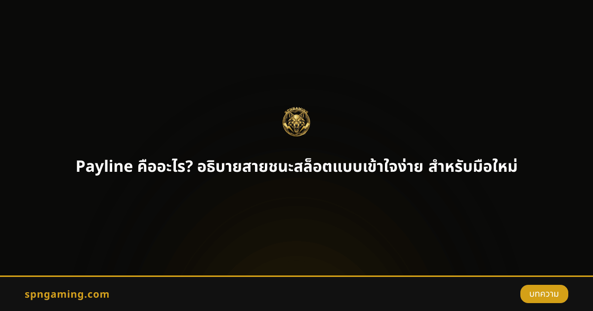 Payline คืออะไร? อธิบายสายชนะสล็อตแบบเข้าใจง่าย สำหรับมือใหม่